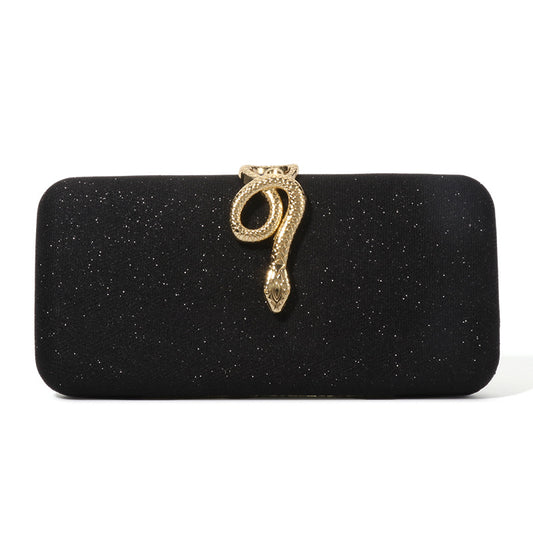 Women's Elegant Snake Shiny Banquet Party Club Evening Bags