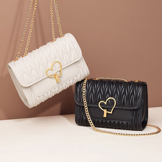 Women's Trendy Stylish Summer Cowhide Leisure Chain Shoulder Bags
