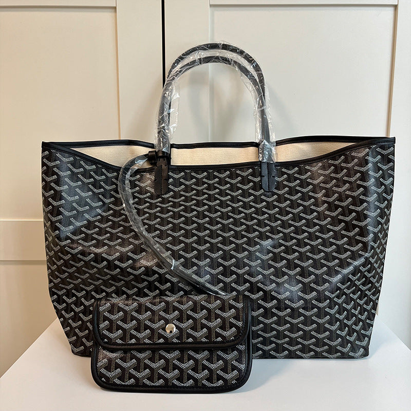 Women's Dog Teeth Large Capacity Shopping One Shoulder Bags