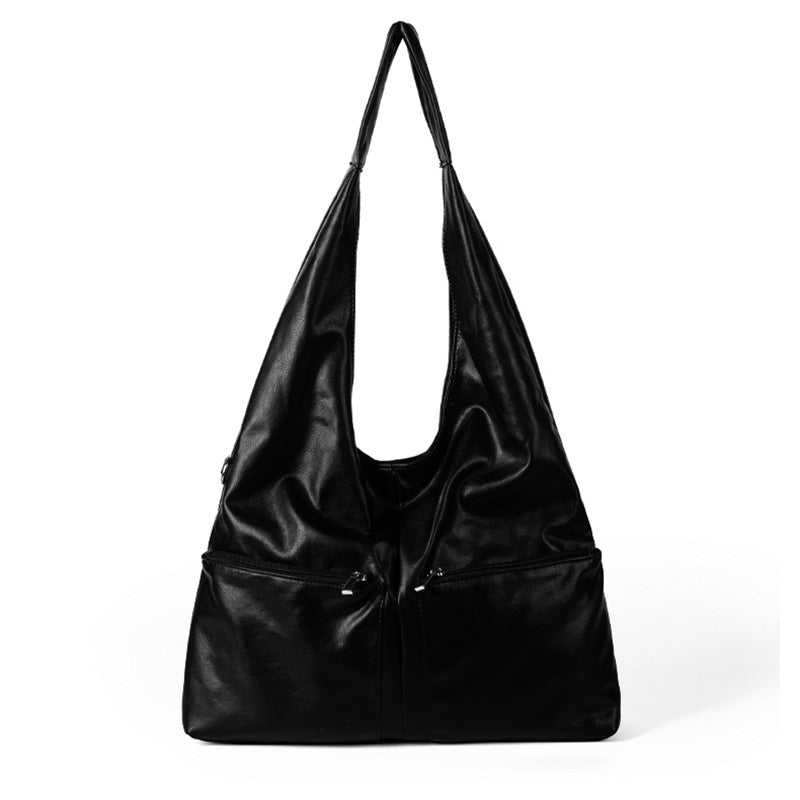 Style High-grade Oil Wax Leather Large Tote Bags