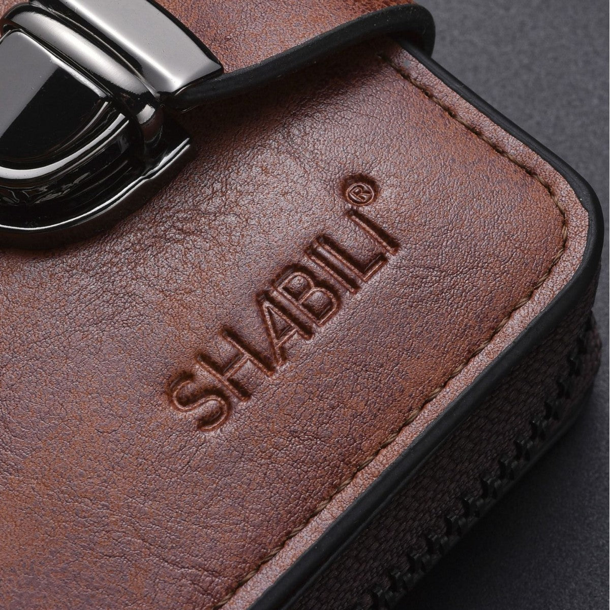 Fashion Men's Vintage Zipper Multiple Slots Coin Purses