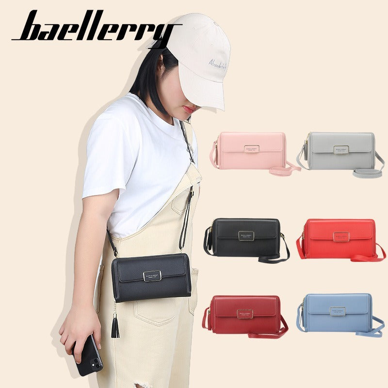 Women's Korean Zip Tassel Long For Women's Shoulder Bag