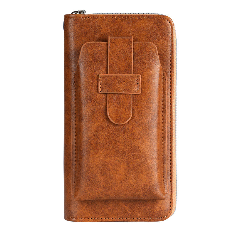 Men's Long Multi Slots Business Zipper Multifunctional Men's Wallet