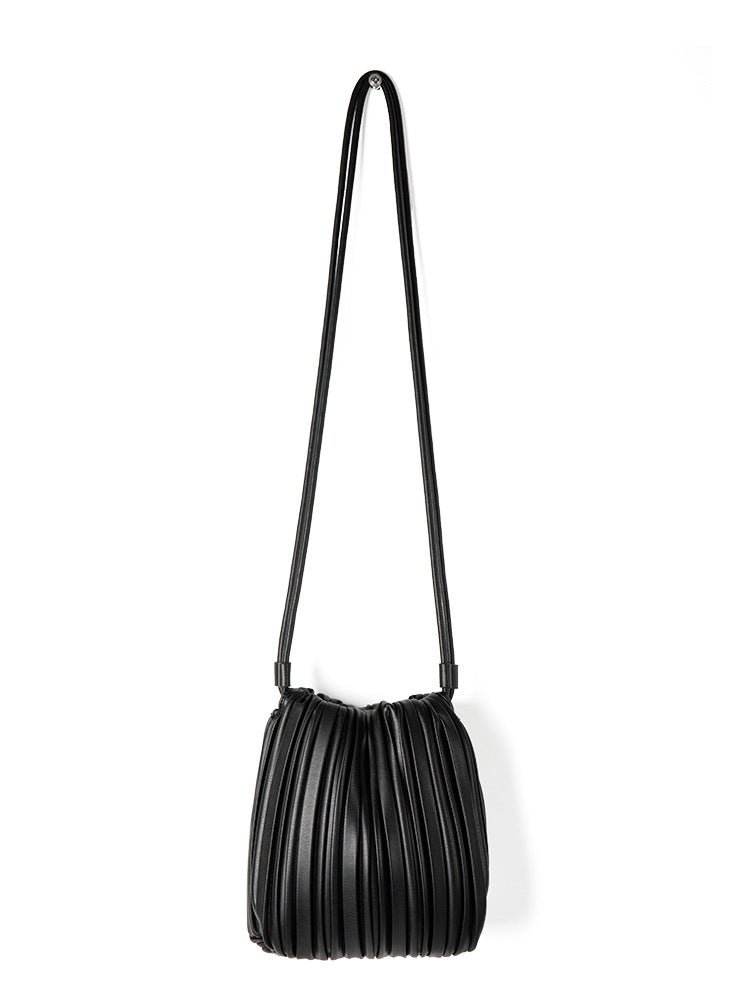 Pleated Texture Korean Niche Design Candy Bucket Bags