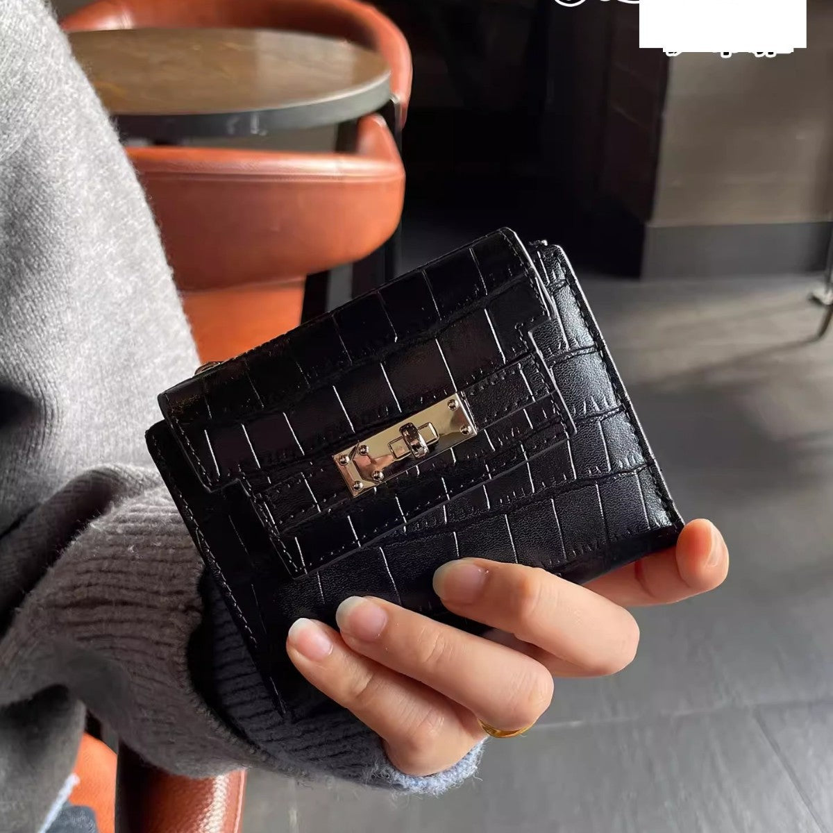Women's First Layer Short Cowhide Integrated Light Ladies Wallet