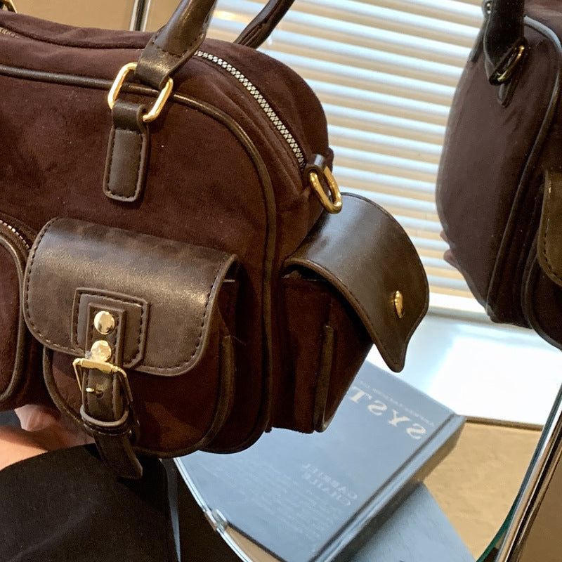 Popular Female Large Capacity Versatile Frosted Shoulder Bags