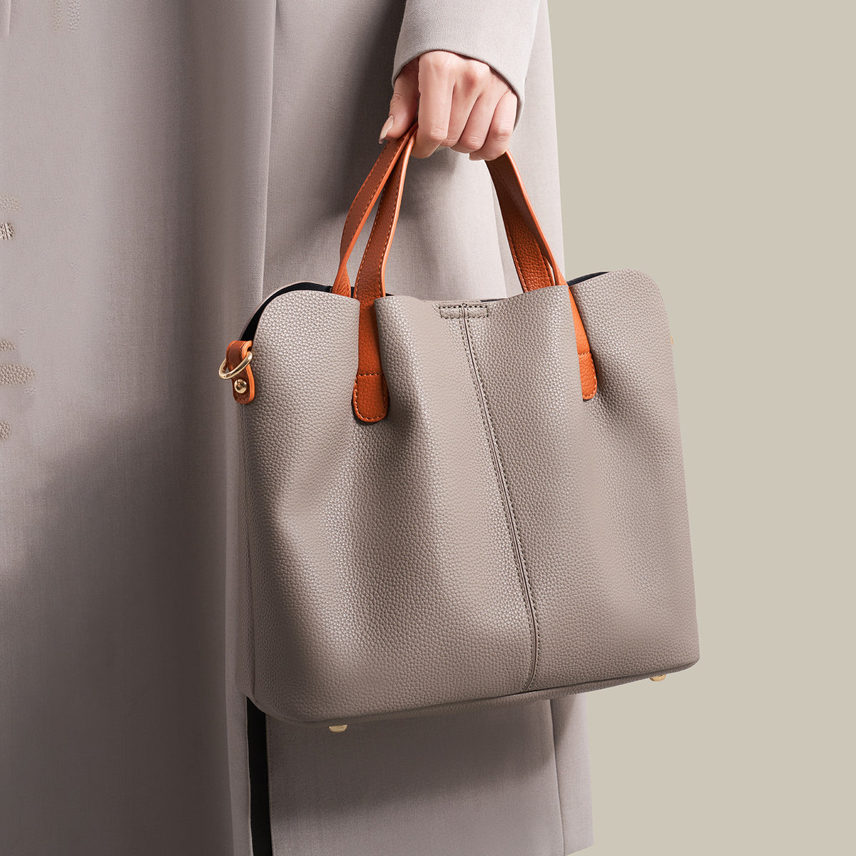Women's Son Mother Contrast Color High Sense Large Handbags