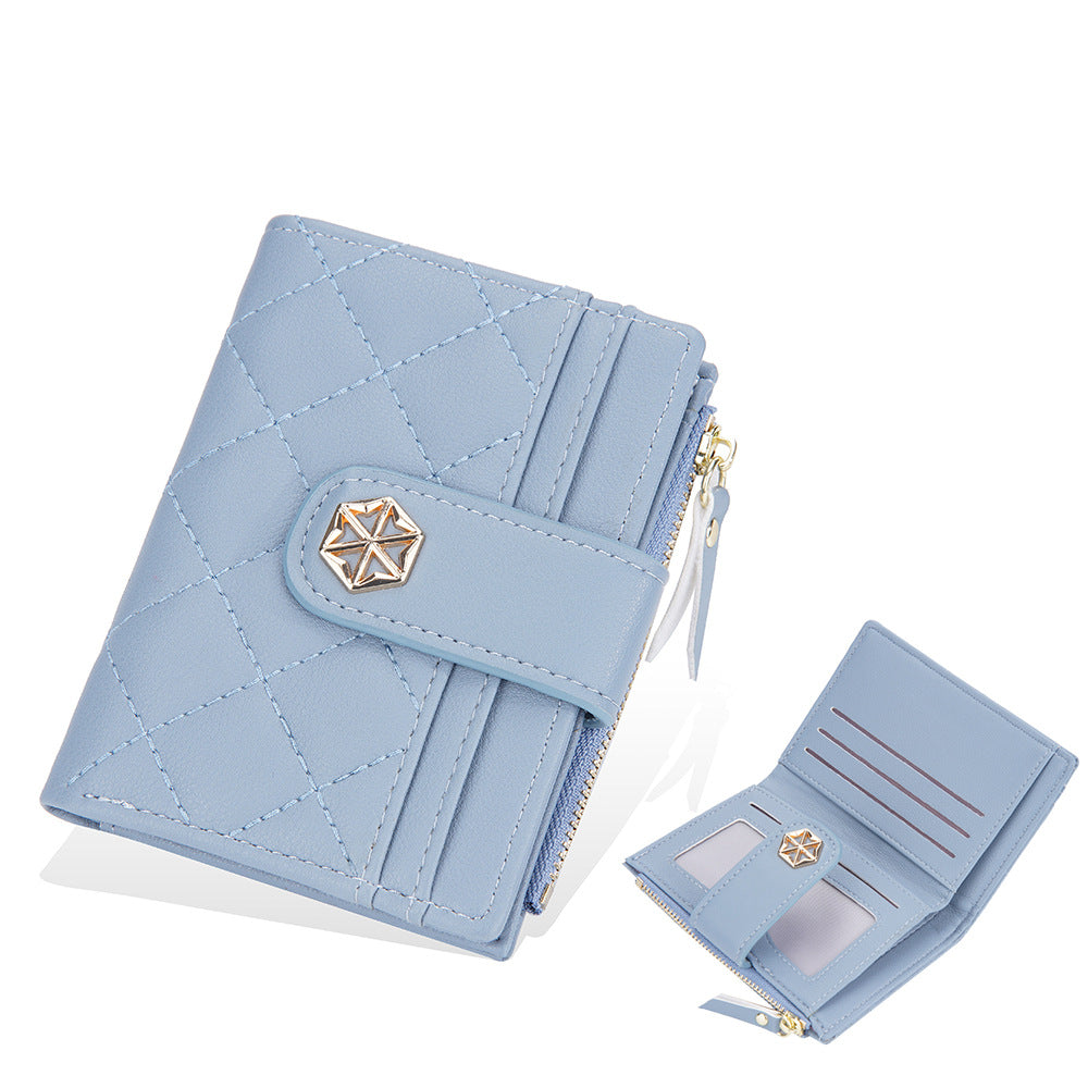 Women's Korean Style Multiple Slots Hasp Zipper Fashion Ladies Wallet