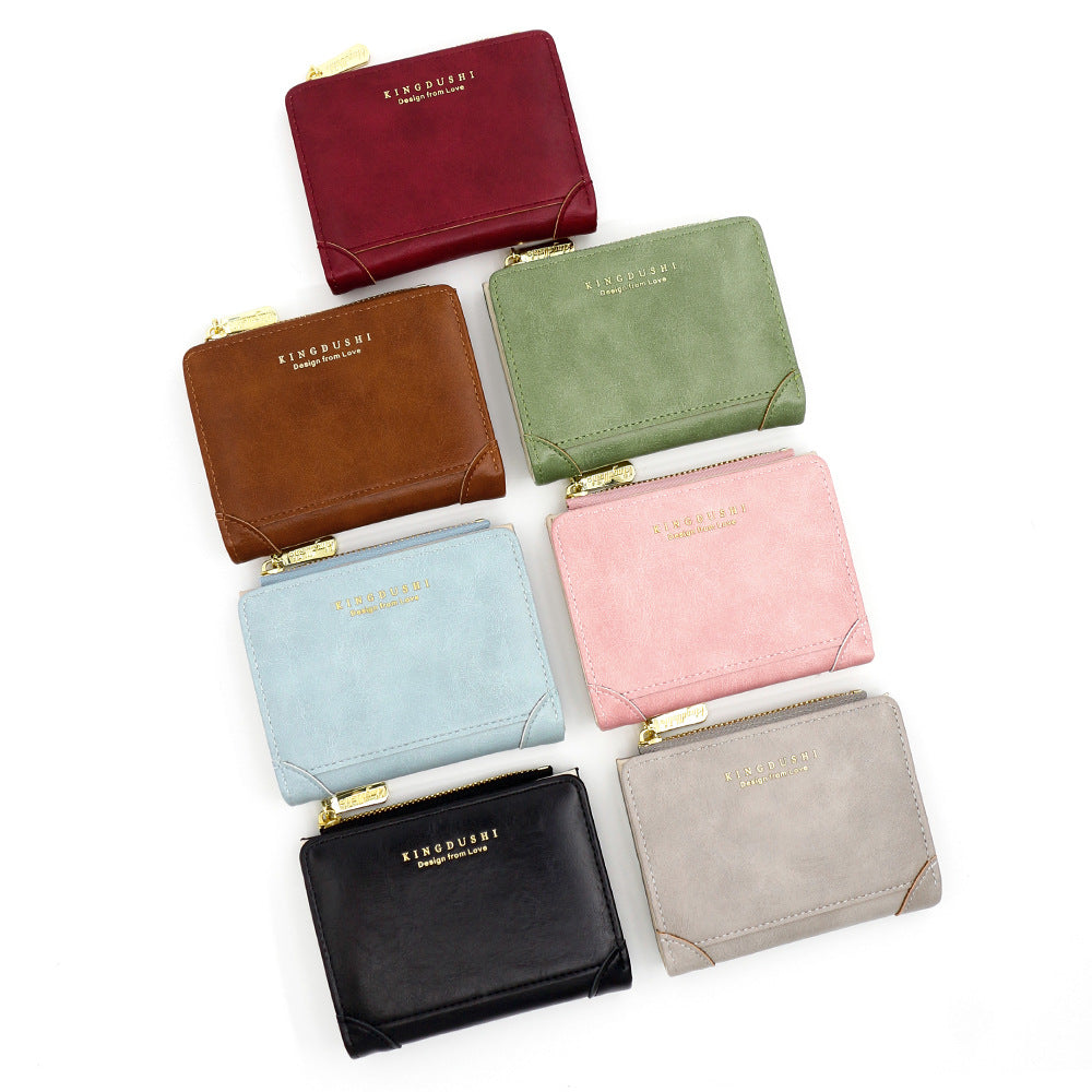 Women's Retro Oily Leather Multiple Slots Fashion Purses