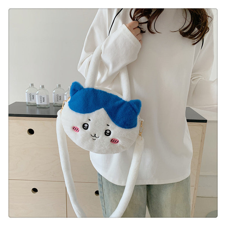 High Plush Cartoon Cute Toothless Big Head Women's Messenger Bag