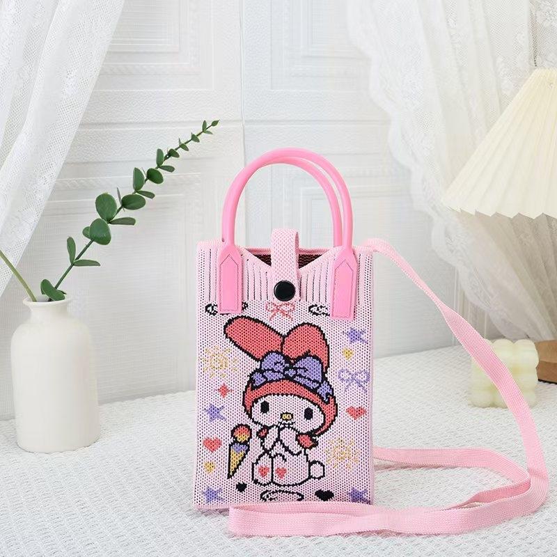 Mobile Versatile Personality Cartoon Cute Lady Hand Bags
