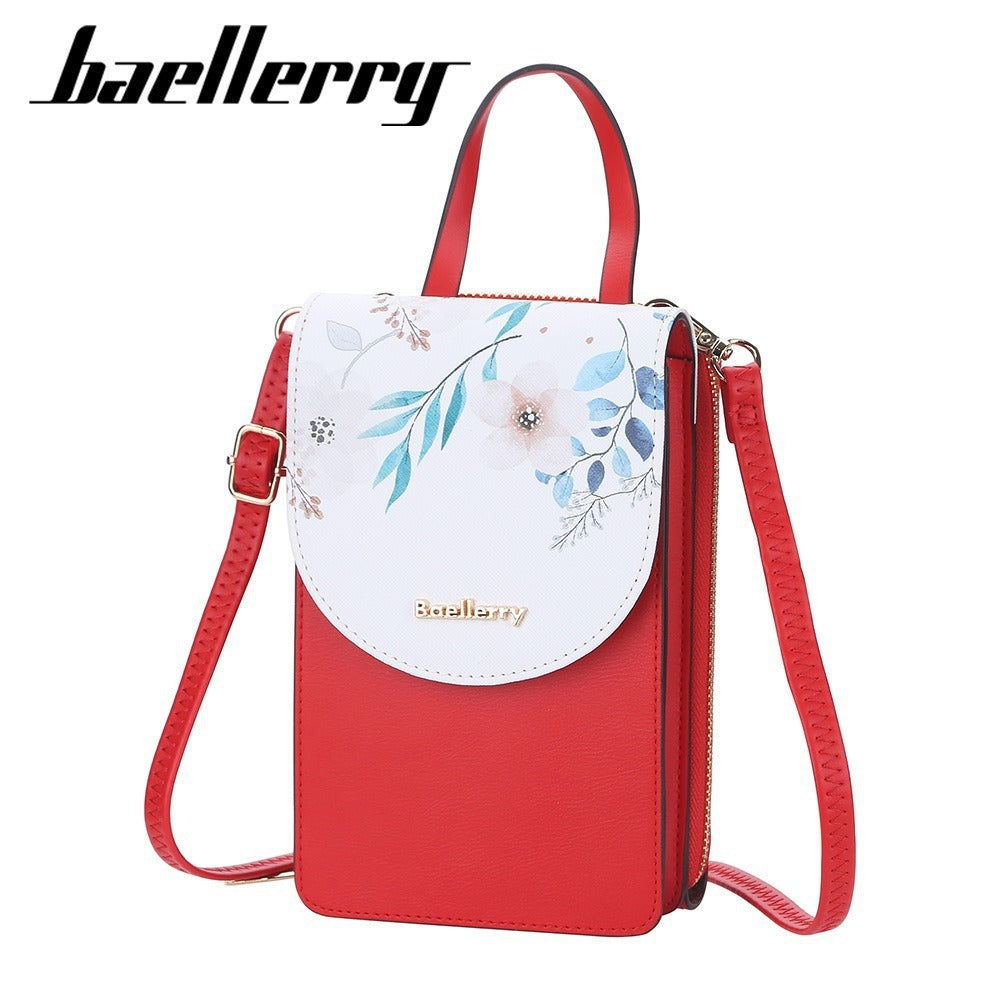 Women's Mobile Korean Touch Screen Printed Mini Women's Messenger Bag