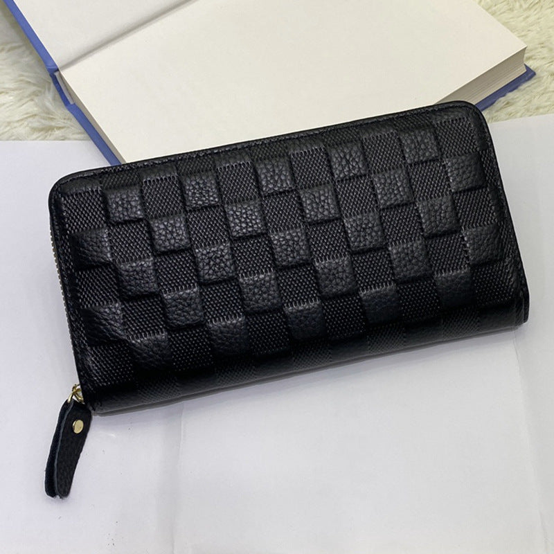Men's Leather First Layer Cowhide Lady's Mobile Ladies Wallet
