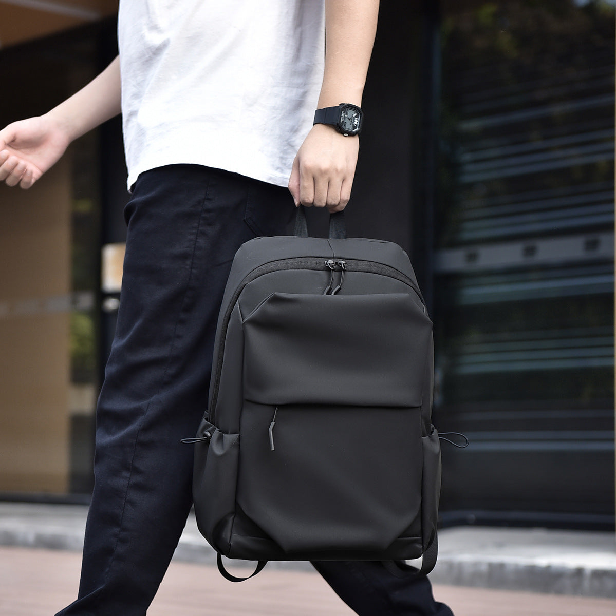 Classic Fashionable Retro Trendy Textured Leisure Backpacks