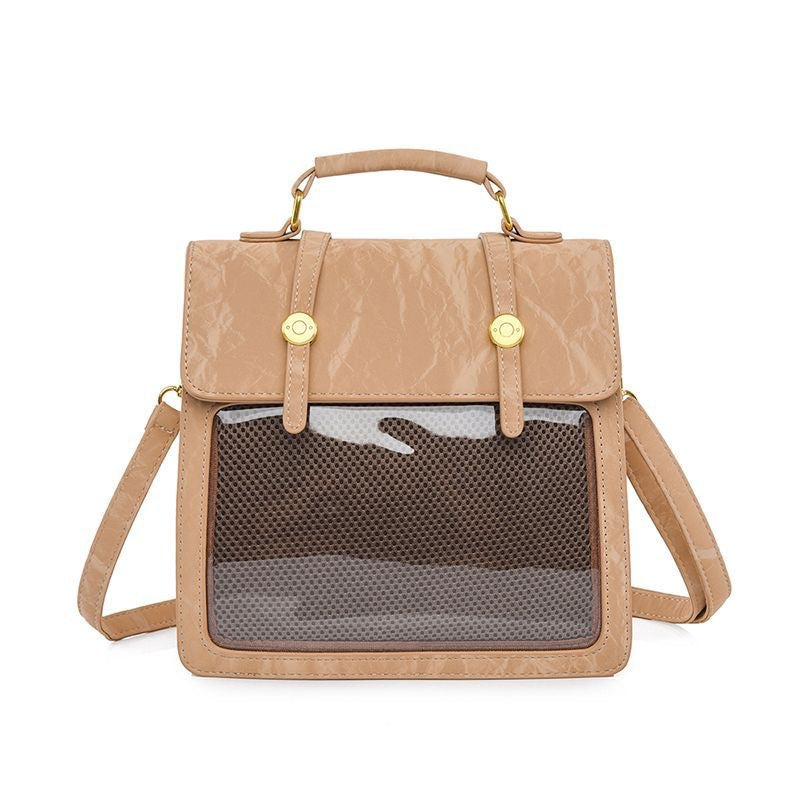 Two-dimensional Transparent Snack Volume Pain Female Three Backpacks