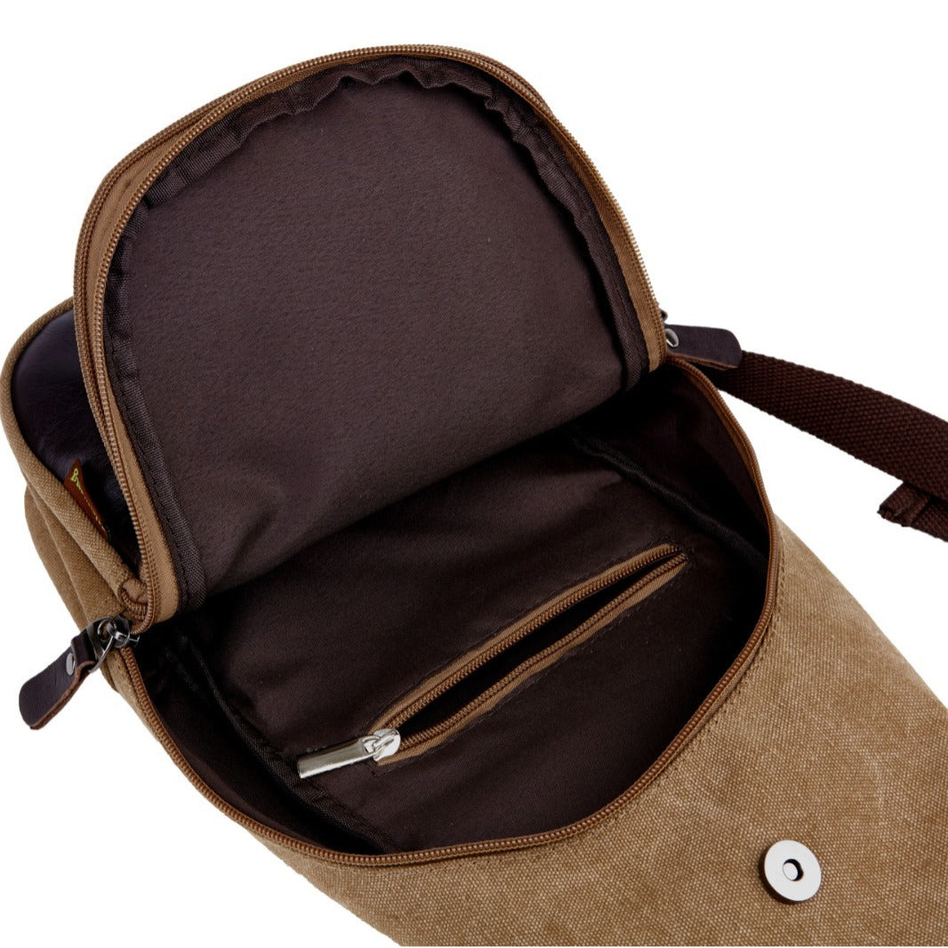 Men's Glamorous Durable Canvas Solid Color Men's Messenger Bags