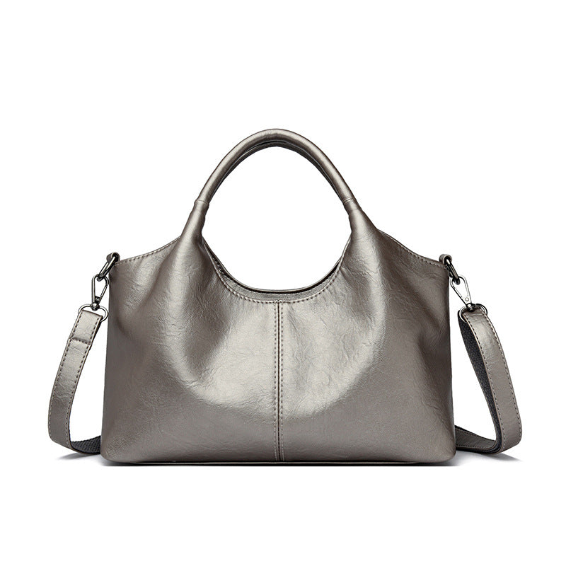 Women's Solid Color Sheepskin Vegetable Basket Niche Handbags