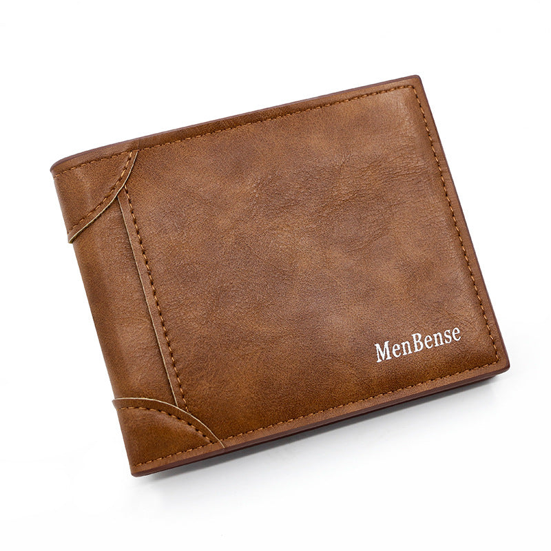 Men's Short External Pocket Large Capacity Multiple Slots Men's Wallet