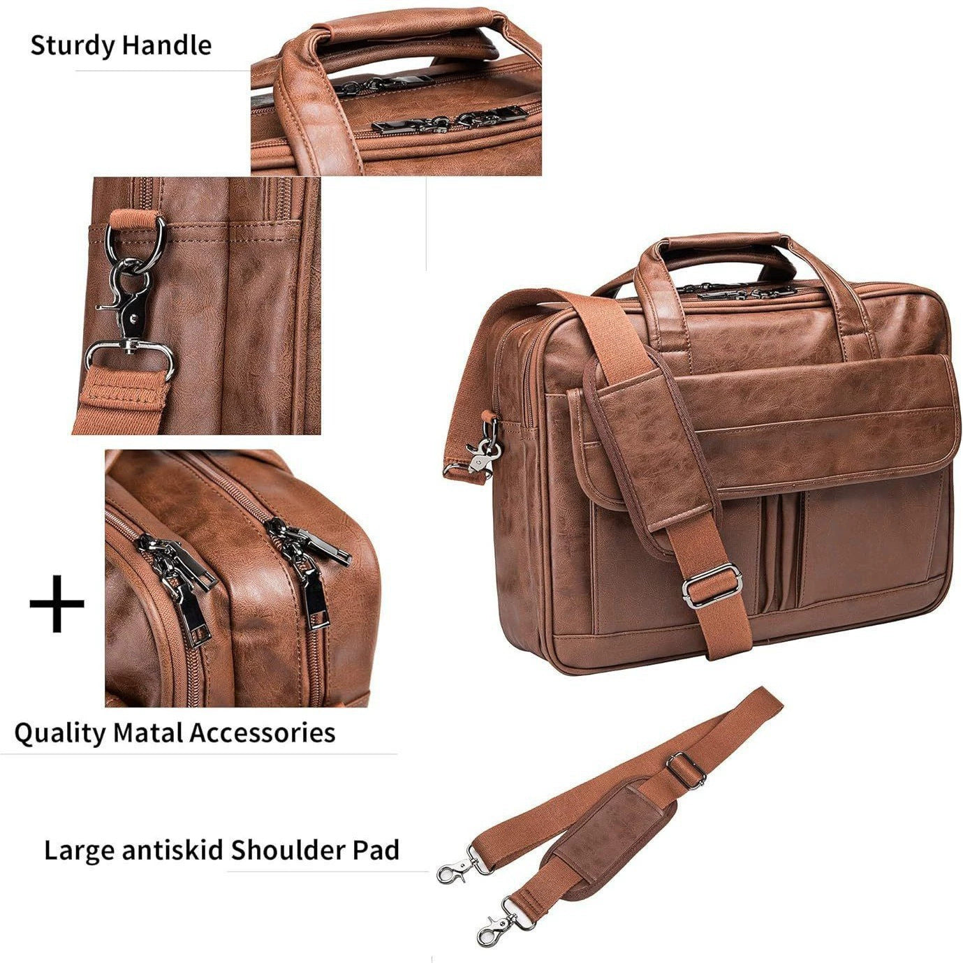 Men's Creative Leather Inch Notebook Business Laptop Bags