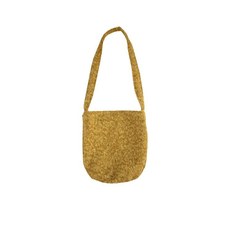 Fluffy Wool Veet Plush Large Capacity Women's Shoulder Bag