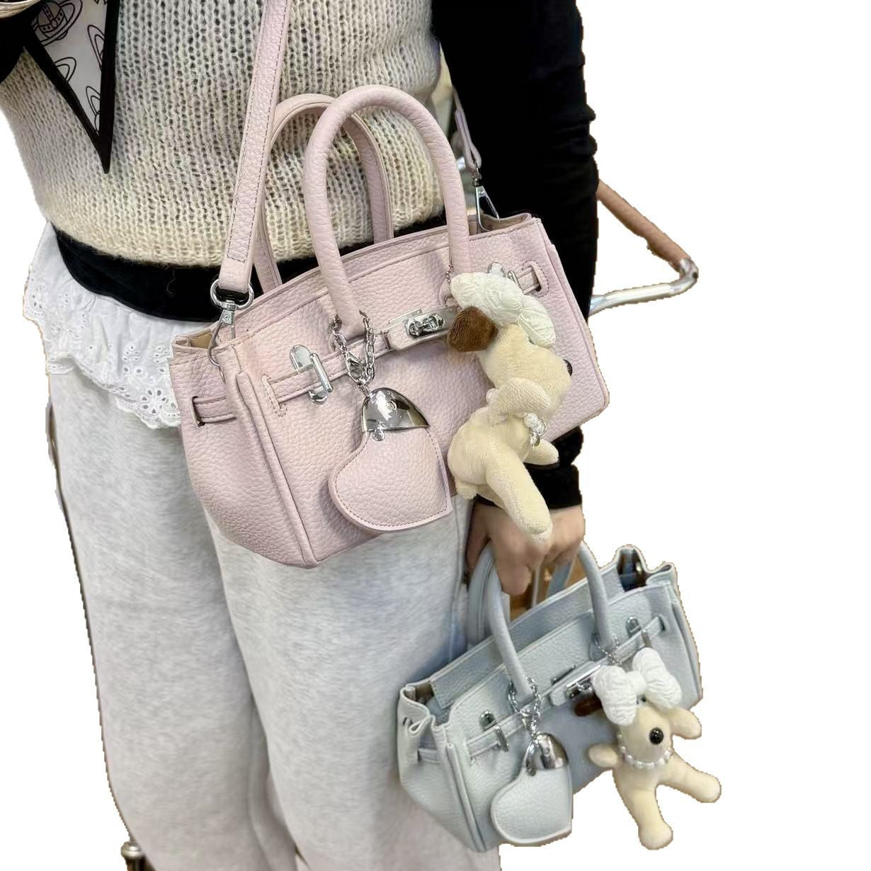 Women's Exquisite Platinum Fashion Versatile Vegetable Basket Crossbody Bags
