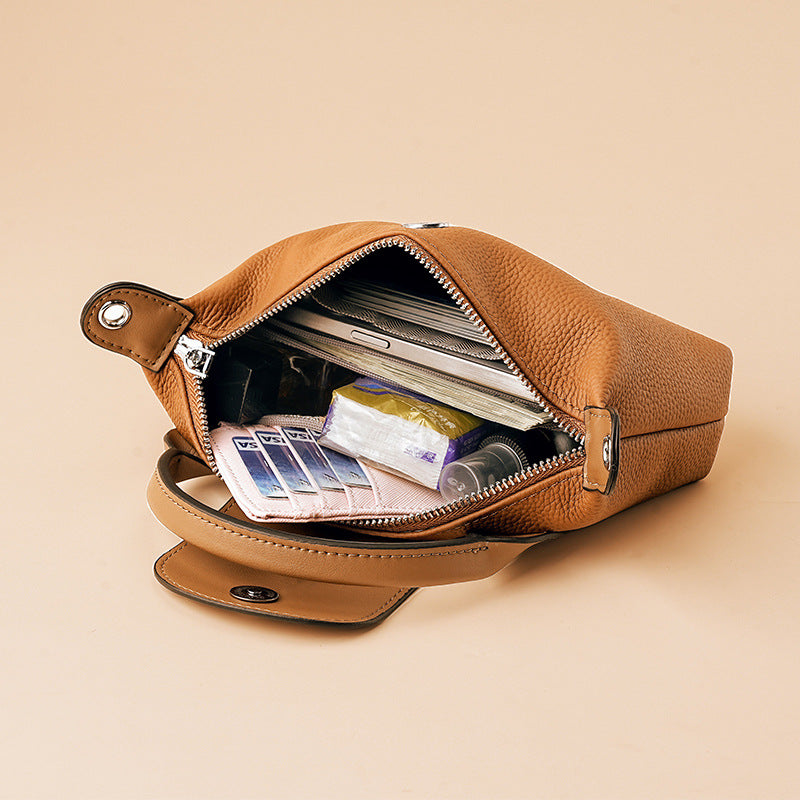 Women's Light Luxury Minority First Layer Leather Purses