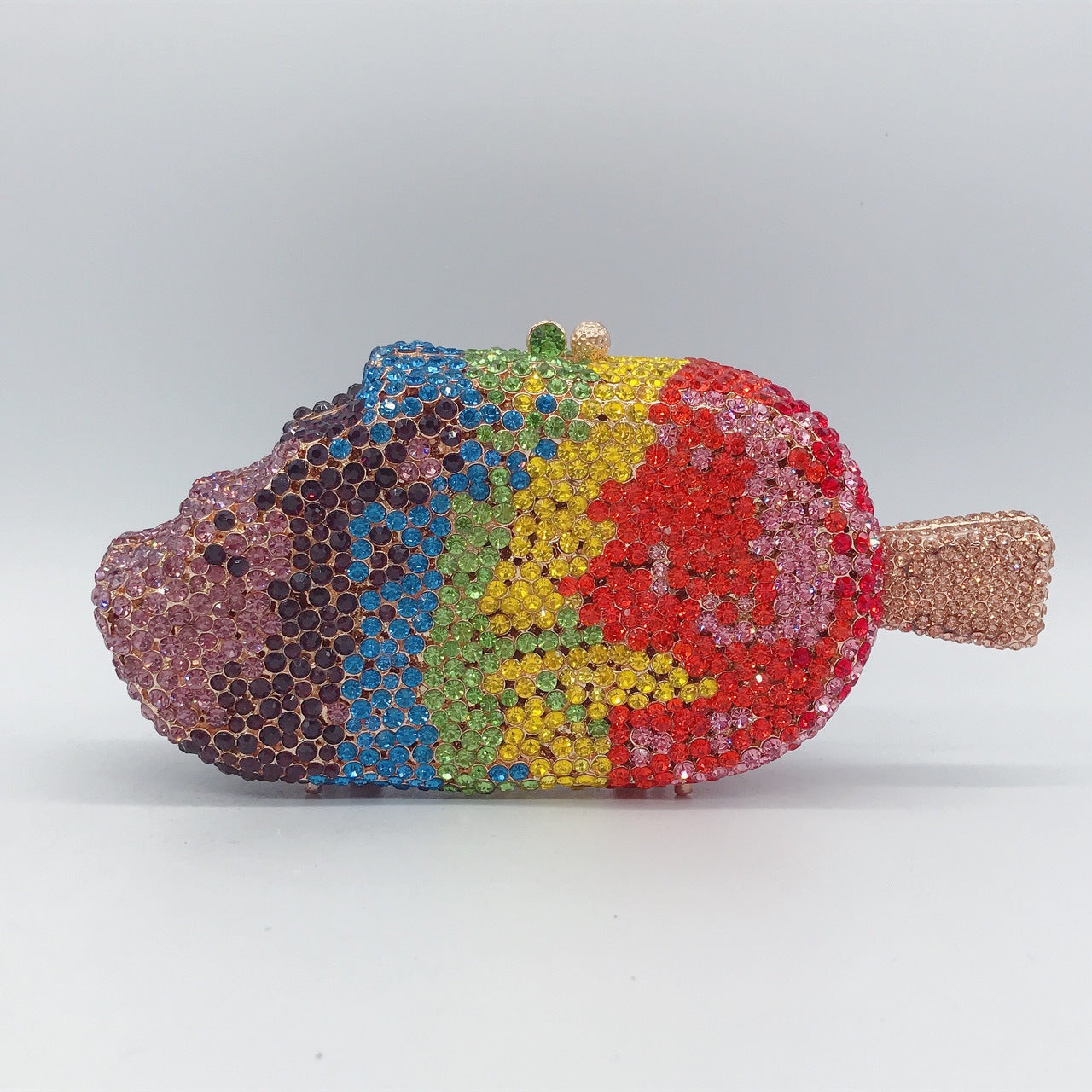 Ice Cream Diamond Red Gem Clutch Bags