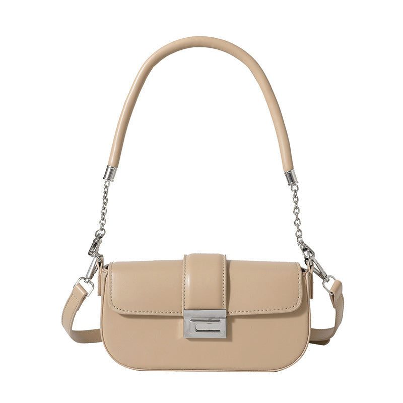 Women's Korean Fashion High Sense Underarm Chain Small Square Bags