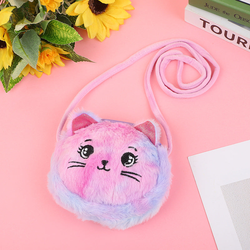 Comfortable Cartoon Cute Plush For Babies Women's Shoulder Bag