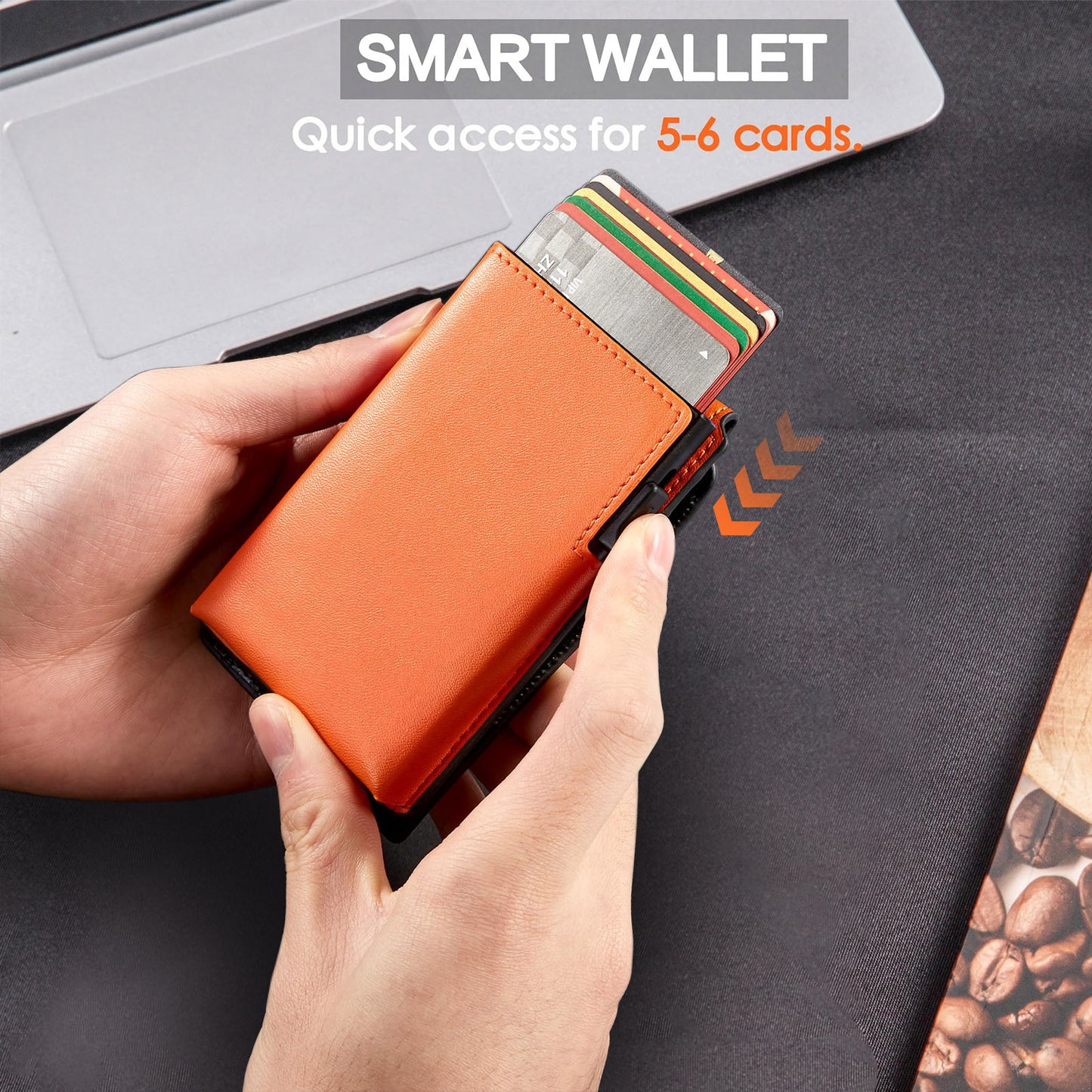 Men's High-grade Aluminum Alloy Clamp Carbon Fiber Card Holder