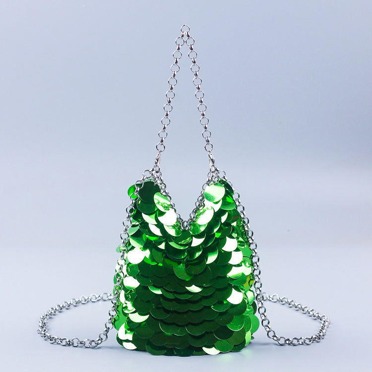 Popular Sequin Mobile Niche Fairy Shiny Bright Small Square Bags