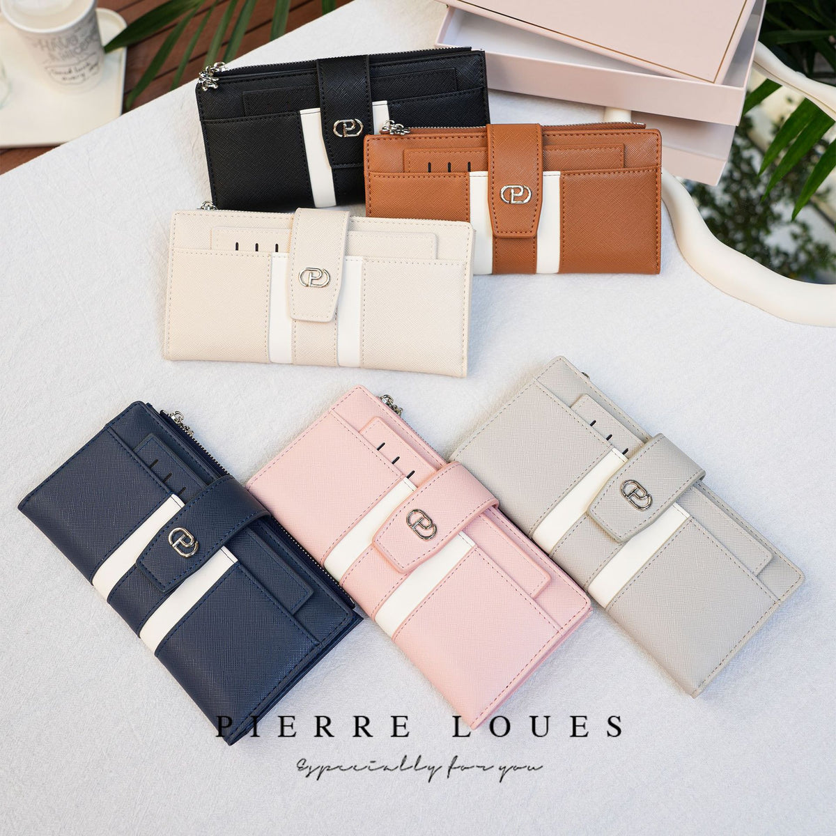 Women's Affordable Luxury Fashion Simple Contrast Color Metal Ladies Wallet