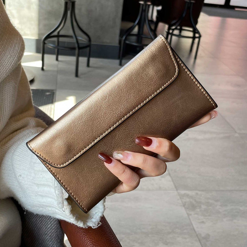 Women's Genuine Leather Design Exquisite Large Capacity Ladies Wallet