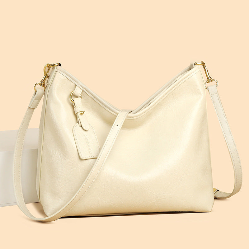 Women's Popular Retro Large Capacity Totes High-grade Crossbody Bags