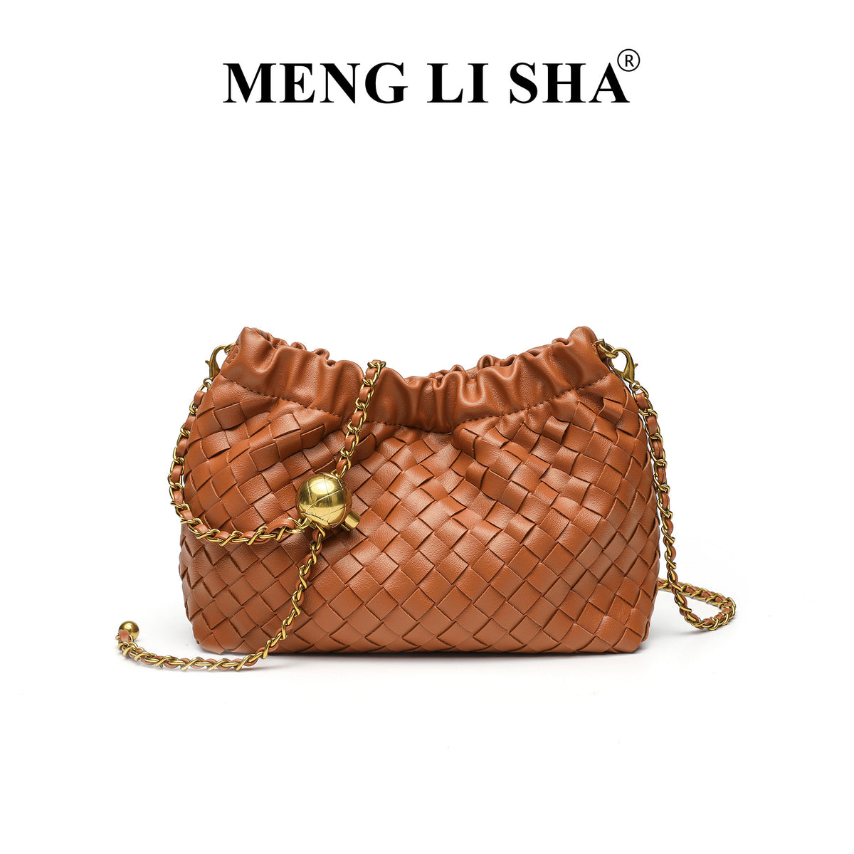 Design Chain Woven Cloud Simple Stylish Textured Women's Handbag
