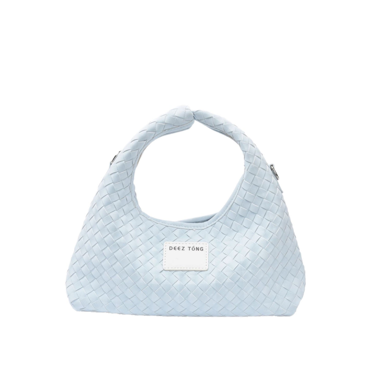 Women's Summer Woven Fresh Dumpling Shape Soft Leather Magnetic Snap Large Women's Shoulder Bag