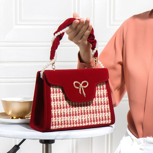 Women's Summer Red Wedding Capacity Hand Bridal Handbags