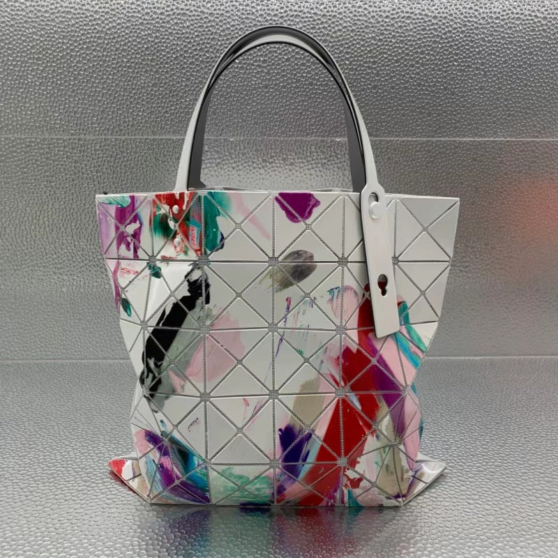 Fritillary Geometric Diamond Pattern Plaid Commuter Shoulder Bags