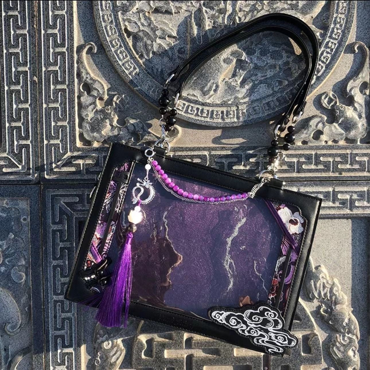 National Style Cartoon Dragon Flying In The Crossbody Bags