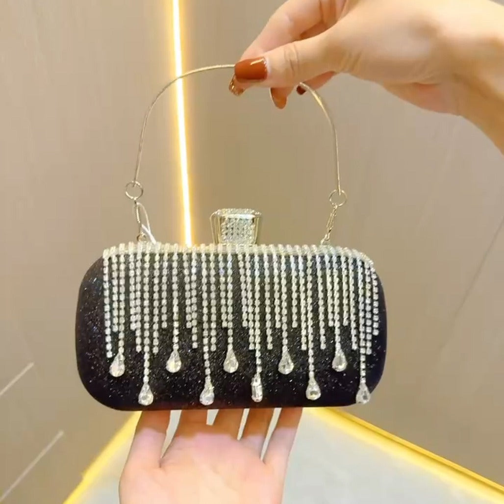 Tassel Dress Banquet Clutch Diamond Portable Evening Bags