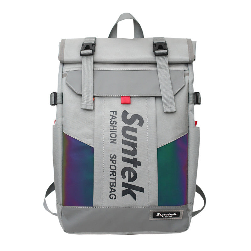 Men's Large Capacity Fashion Reflective Colorful Street Backpacks