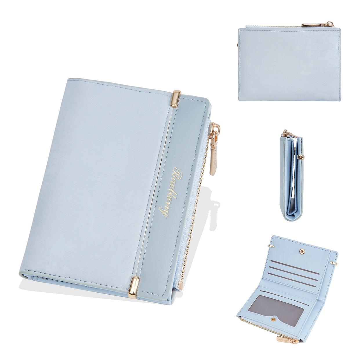 Women's Short Frosted Fashion Zipper For Coin Purses