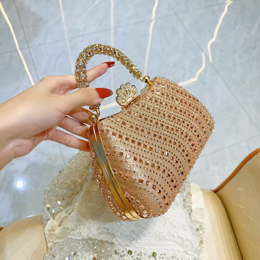 Women's Fashion Personalized Rhinestone Banquet Dress Elegant Evening Bags