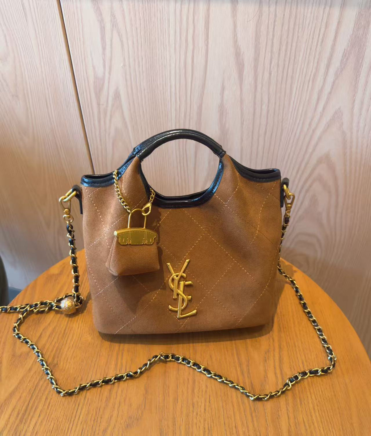Deerskin Veet Diamond Plaid Classic Style Bags