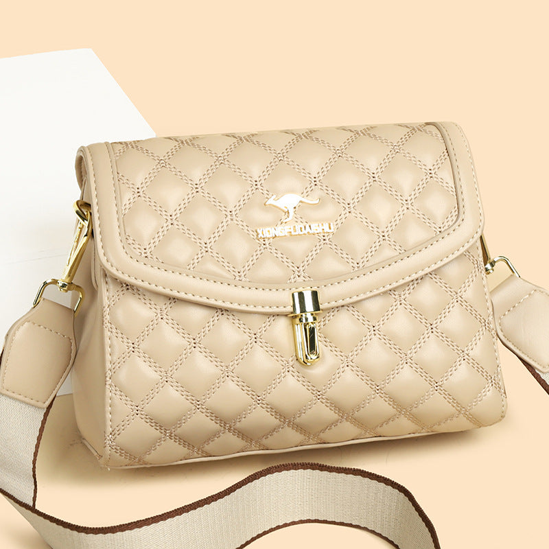 Lady Temperament Diamond Zipper Classic Style Shoulder Bags