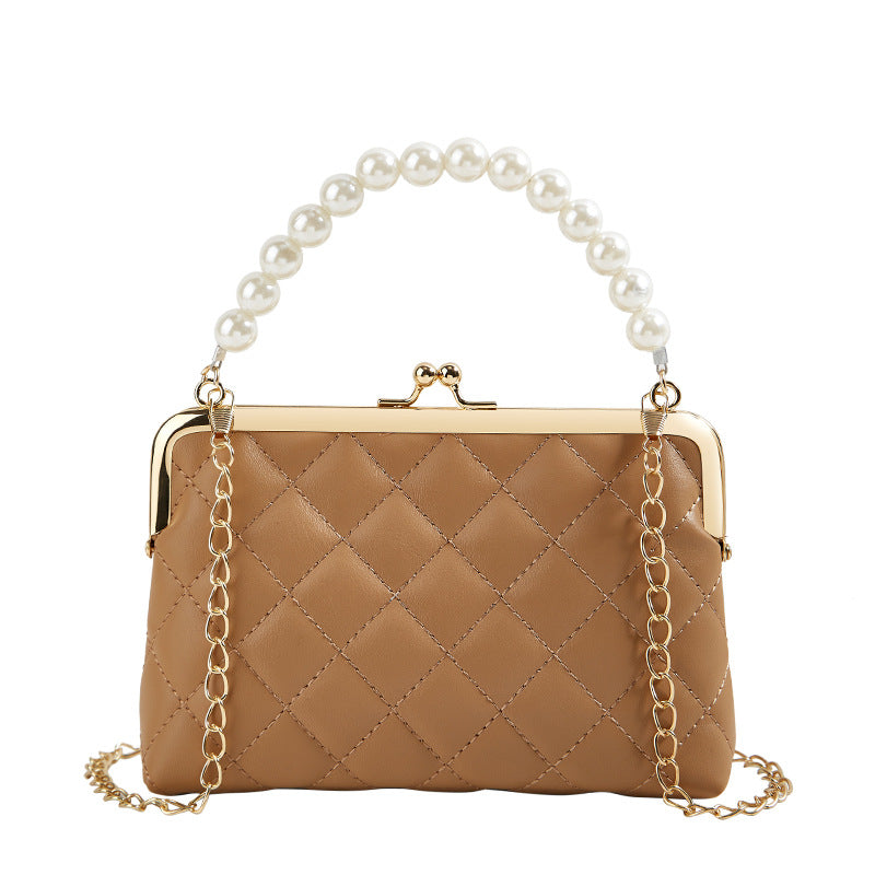 Women's Korean Version Of Style Diamond Pattern Women's Handbag