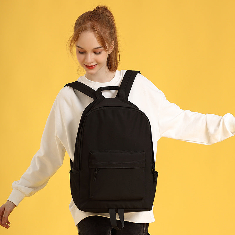 Female College Large Capacity Good-looking Solid Middle School Students' Schoolbags