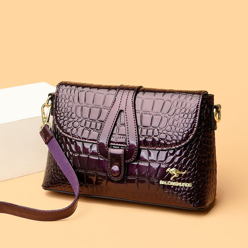 Women's Patent Leather Mother Bright Trend Crossbody Bags