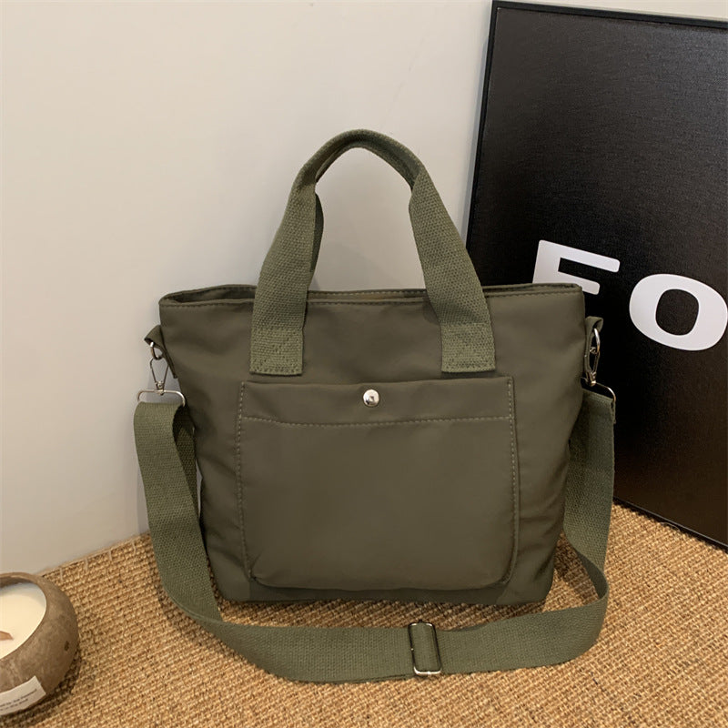 Women's Spring Fashion Simple Western Style Nylon Cloth Commuter Women's Shoulder Bag