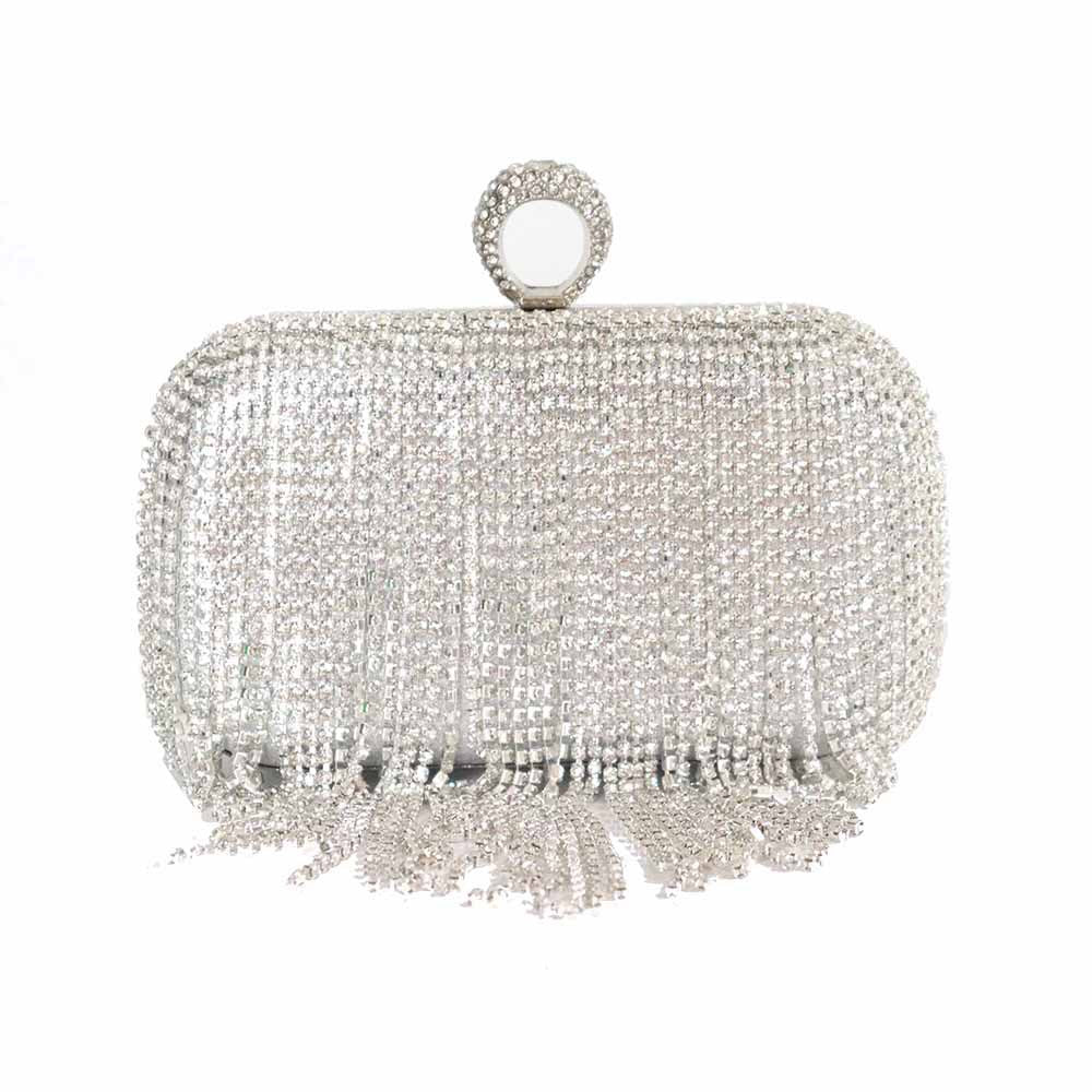 Dinner Diamond Tassel Handmade Rhinestone Wear Evening Bags